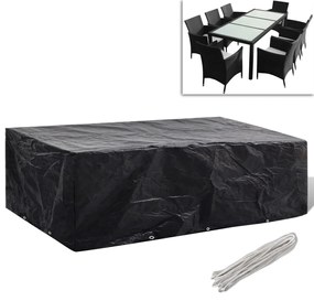 vidaXL Capa para mobiliário de jardim com 8 ilhós 300x140x90 cm