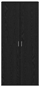Highboard Carvalho Preto 80x39x178 cm Madeira Revestida