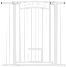 PawHut Barreira de Segurança para Cães Extensível 76-102 cm Barreira p