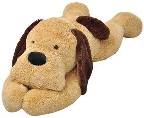 80143 vidaXL Cão de peluche castanho 120 cm