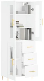 Armário alto 69,5x34x180 cm derivados de madeira branco