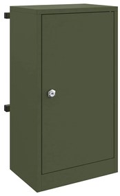 caixa de correio Verde-oliva 30 x 23 x 55 cm Aço