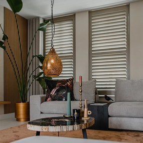 Candeeiro de suspensão oriental em cobre - Maruf 5