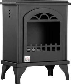 HOMCOM Lareira Bioetanol 7000 BTU Tanque 12 L Tempo Combustão 3H Interiores 20-25 m² Design Moderno 41x25x54 cm Preto | Aosom Portugal