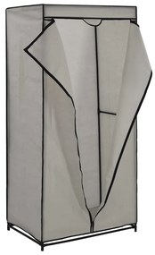 Roupeiros 2 pcs 75x50x160 cm cinzento