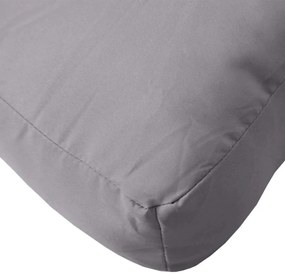 Almofadões p/ móveis de paletes 2 pcs tecido oxford cinzento