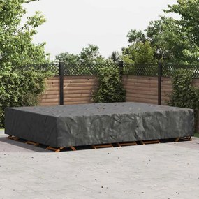 vidaXL Capa para móveis de exterior Preto 400 x 300 x 70 cm 210D