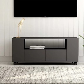 vidaXL Móvel de TV 120x35x48 cm derivados de madeira cinzento