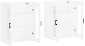 Móveis de parede 2 pcs derivados de madeira branco