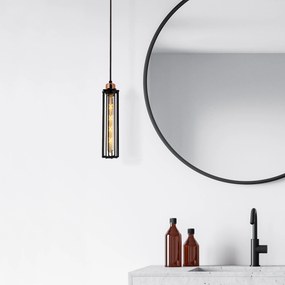 Candeeiro de Teto Likya – Preto – 49 cm de Diâmetro