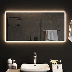151773 vidaXL Espelho de casa de banho com luzes LED 100x50 cm