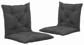 vidaXL Almofadões cadeira baloiço 2 pcs 50 cm tecido antracite