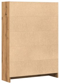 Estante 80x24x109 cm derivados de madeira carvalho artisiano