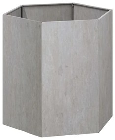 Vaso/floreira 40x40x45 cm aço corten cor enferrujado