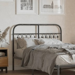 Cabeceira de cama 120 cm metal preto