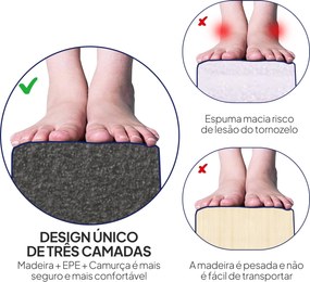 Barra de Equilíbrio Ginástica Dobrável 210 cm Barra de Ginástica Artística para Crianças Iniciantes e Ginastas 210x10x6,5 cm Azul