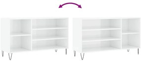 Sapateira 102x36x60 cm derivados de madeira branco brilhante