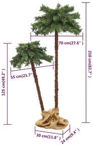 Árvore de Natal com LEDs 125 cm &amp; 210 cm
