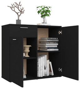 Aparador 80x36x75 cm derivados de madeira preto