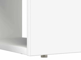Mesa com Armazenamento Branca 113x54x120 cm Madeira Derivada
