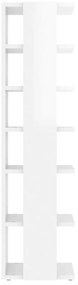 Sapateira 27,5x27x102 cm derivados de madeira branco brilhante