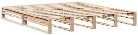 Cama com estante sem colchão 180x200 cm madeira maciça