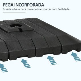 Pesos Base para Chapéu de Sol de 4 Peças Base para Chapéu de Sol Recar