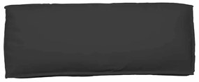Almofada de Palete para Encosto Preta 120x40x12 cm em Tecido Oxford