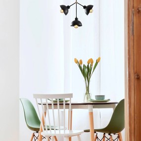 Candeeiro Chandelier Dram – Preto – 46 x 15 cm