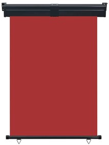 Toldo lateral para varanda 125x250 cm vermelho