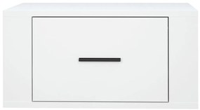 Mesas de cabeceira de parede 2 pcs 50x36x25 cm branco