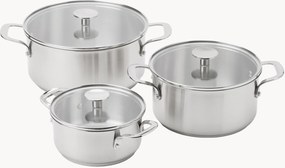 Caçarolas com tampa, conjunto de 6