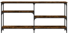 Mesa consola 160x29x75 cm derivados de madeira carvalho fumado