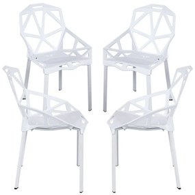 Pack 4 Cadeiras Omega - Branco