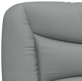 Estrutura de cama com LED sem colchão 90x190 cm tecido