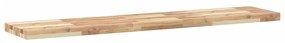 Prateleira flutuante 120x30x4 cm acácia maciça não tratada