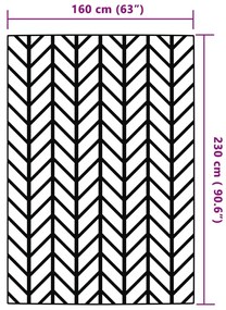 Tapete de exterior 160x230 cm PP cinzento