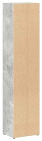 Armários CD 2 pcs 21x16x93,5cm contraplacado cinzento cimento