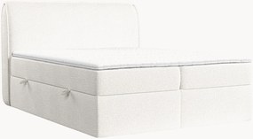 Cama divã em bouclé artesanal com arrumação Organic, H3