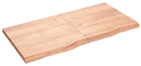 vidaXL Prateleira de parede 120x60x(2-4) cm carvalho tratado castanho