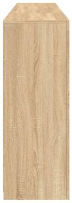 Aparador com luzes LED 202x37x100 cm carvalho sonoma