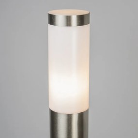 Candeeiro de poste exterior moderno em aço 110 cm IP44 - Rox Moderno