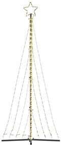 LED Árvore de Natal 447 LEDs Branco Quente 249 cm