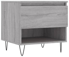 Mesas de centro 2 pcs 50x46x50cm deriv. madeira cinzento sonoma