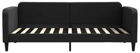 Sofá-cama 90x200 cm tecido preto