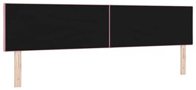 Cabeceira de Cama Rosa com Blocos de Diamante 200 cm em Veludo