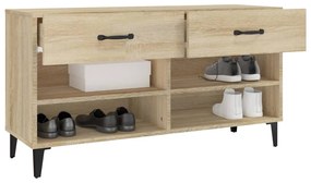 Sapateira 102x35x55 cm derivados de madeira cor carvalho sonoma