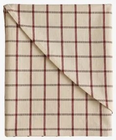 Toalha De Mesa De Ø150 Cm Em Algodão Oriska Bege Tapioca - Vermelho Vinho - Sklum