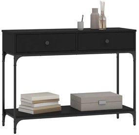 Mesa consola 100x34,5x75 cm derivados de madeira preto