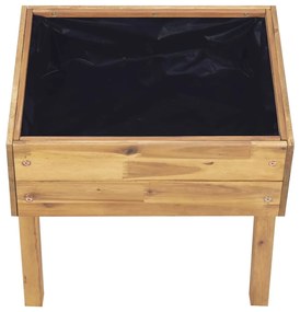 Vaso de jardim elevado 50x40x45 cm madeira acácia maciça